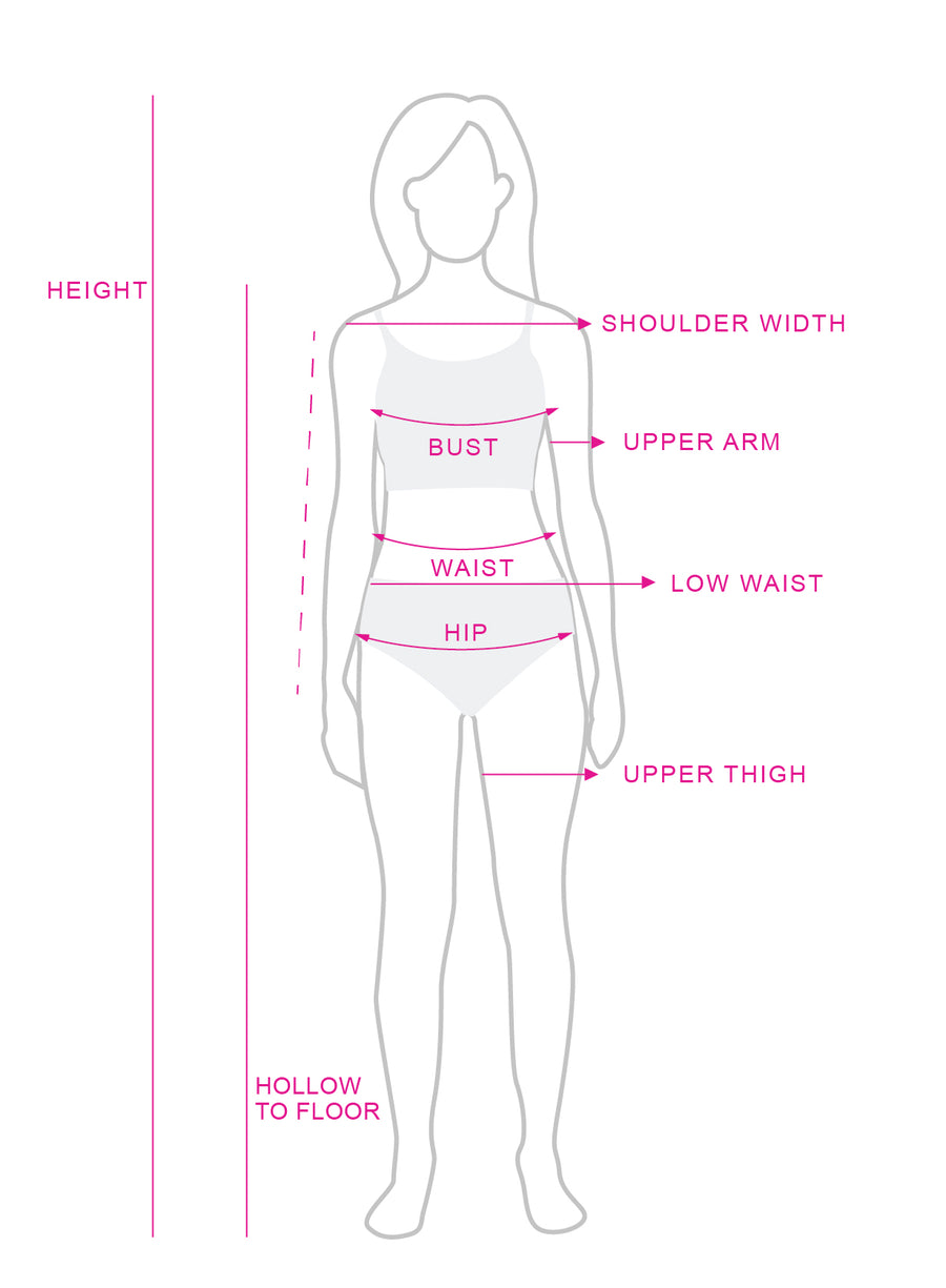 Body measurement guide: where to measure height, shoulder width, bust, waist, drop waist and hip