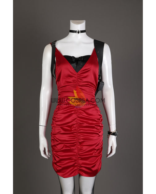 Ada Wong Red Dress Resident Evil 4 Remake Cosplay Costume Ada Wong Red Dress Resident Evil 4 Remake Cosplay Costume