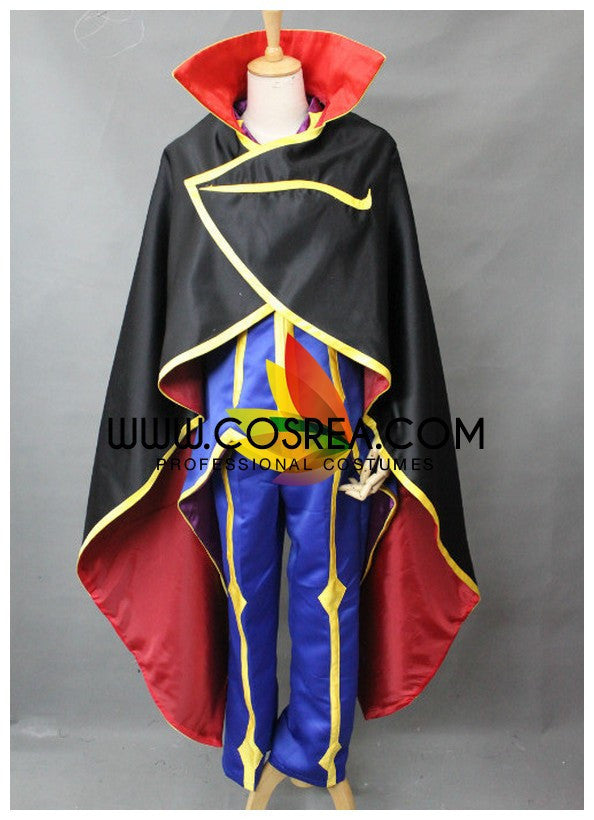 Cosrea A-E Code Geass Lelouch Zero Cosplay Costume