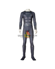 Cosrea DC Universe Man of Steel Superman Black Suit Cosplay Costume