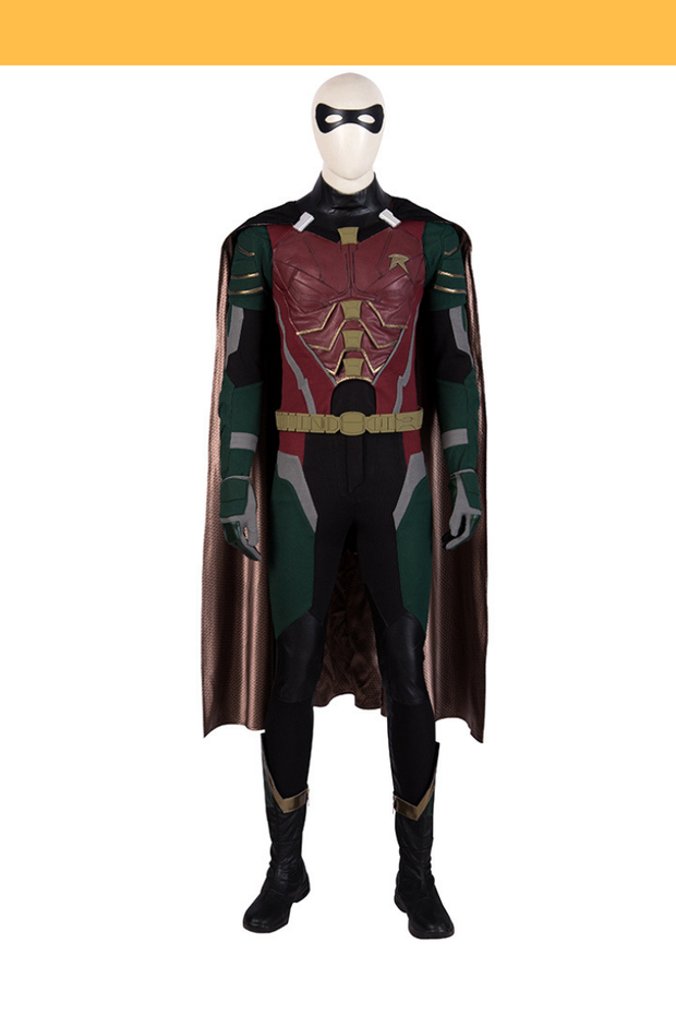 Cosrea DC Universe Titan Robin PU Leather Custom Cosplay Costume