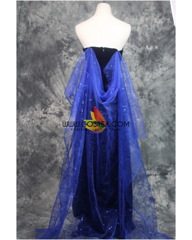 Princess Anastasia Navy Blue Formal Evening Gown Cosplay Costume