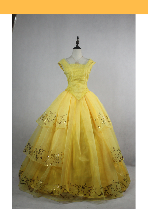 Cosrea Disney Beauty And Beast 2017 Princess Belle Classic Tulle Cosplay Costume