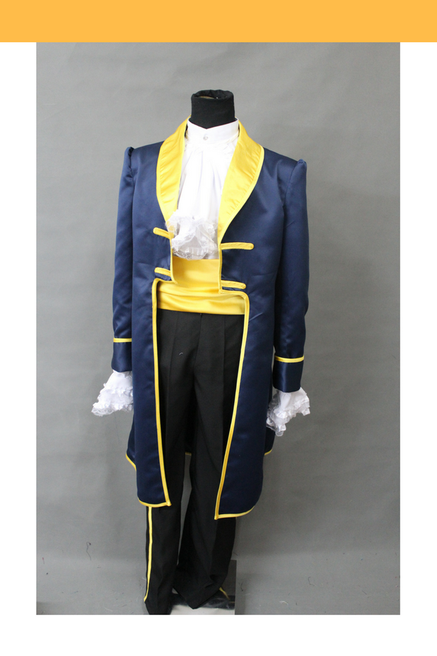 Cosrea Disney Beauty And Beast Classic Prince Navy Blue Cosplay Costume