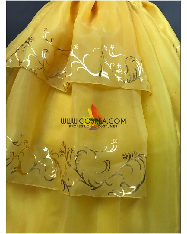 Princess Belle 2017 Live Action Movie Classic Ballgown Cosplay Costume