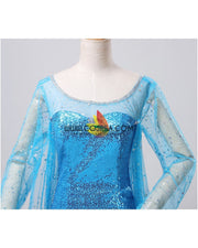 Frozen Elsa Sequin Fabric Cosplay Costume