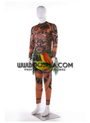 Cosrea Disney No Option Moana Chief Tui Printed Cosplay Costume