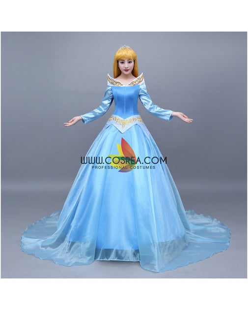 Princess Aurora Blue Tulle Overlayer Sleeping Beauty Cosplay Costume Princess Aurora Blue Tulle Overlayer Sleeping Beauty Cosplay Costume