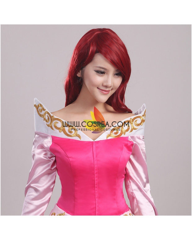 Princess Aurora Multilayer With Train Sleeping Beauty Cosplay Costume