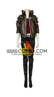 Cyberpunk 2077 Female PU Leather Cosplay Costume
