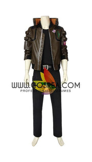 Cyberpunk 2077 Male PU Leather Cosplay Costume