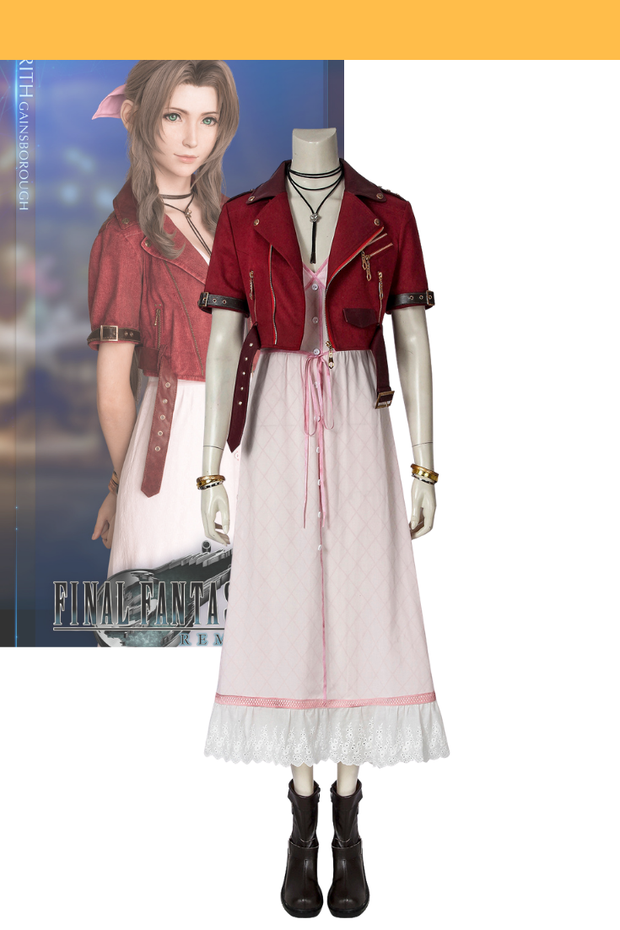 Cosrea Games Final Fantasy 7 Remake Aerith Complete Cosplay Costume