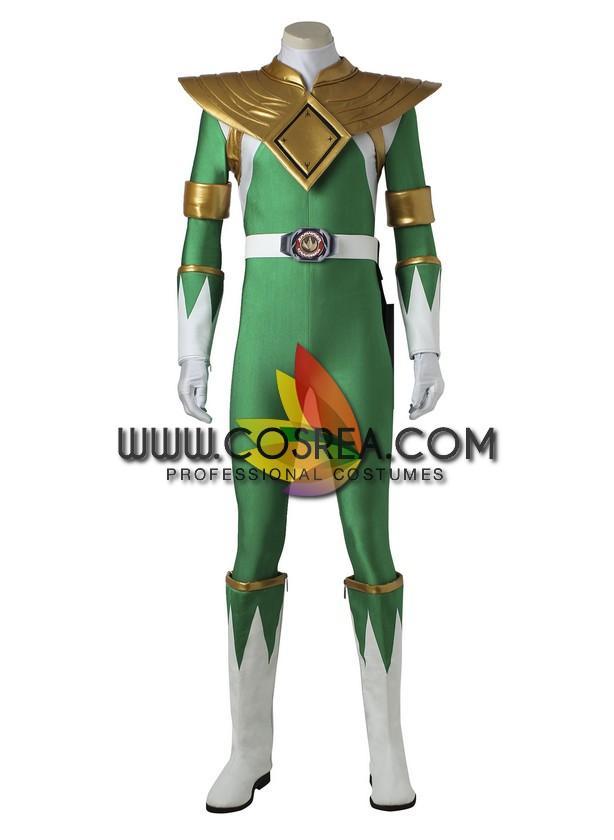 Cosrea P-T Power Rangers Kyoryu Sentai Green Ranger Cosplay Costume