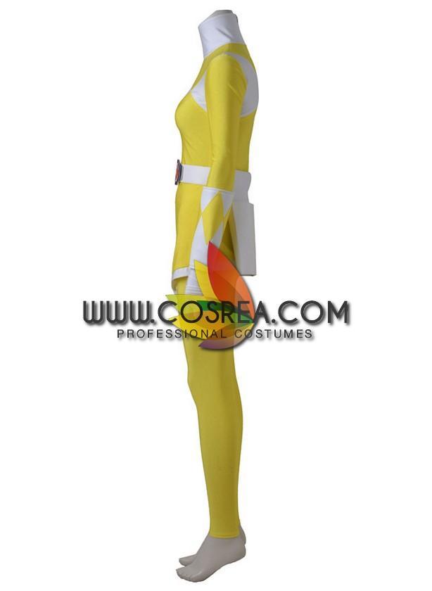 Cosrea P-T Power Rangers Mighty Morphin Yellow Ranger Cosplay Costume