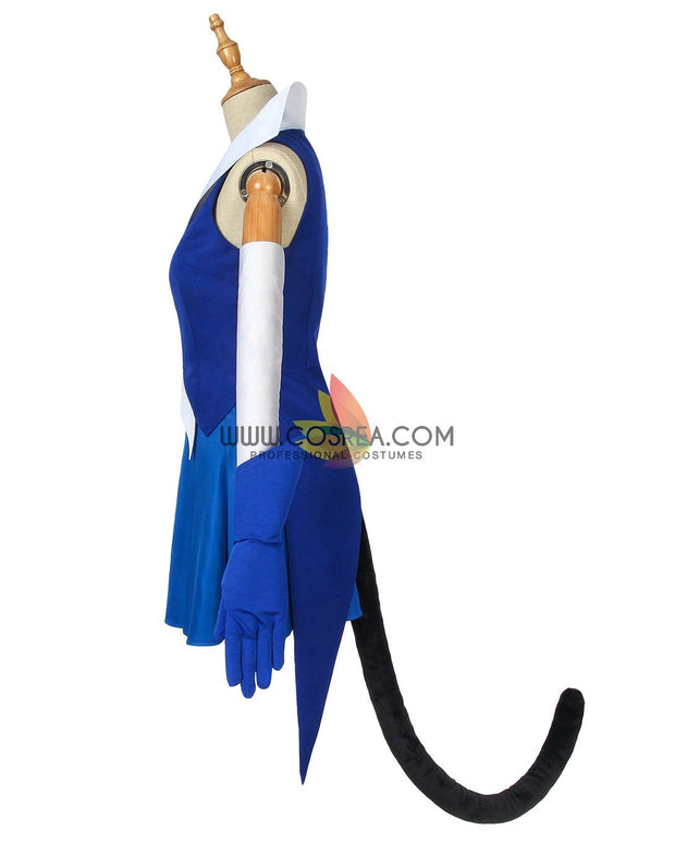 Cosrea P-T Pretty Cure Cure Cosmo Blue Cat Cosplay Costume