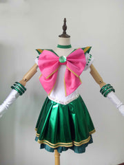 Cosrea P-T Sailormoon Sailor Jupiter PU Leather Musical Cosplay Costume