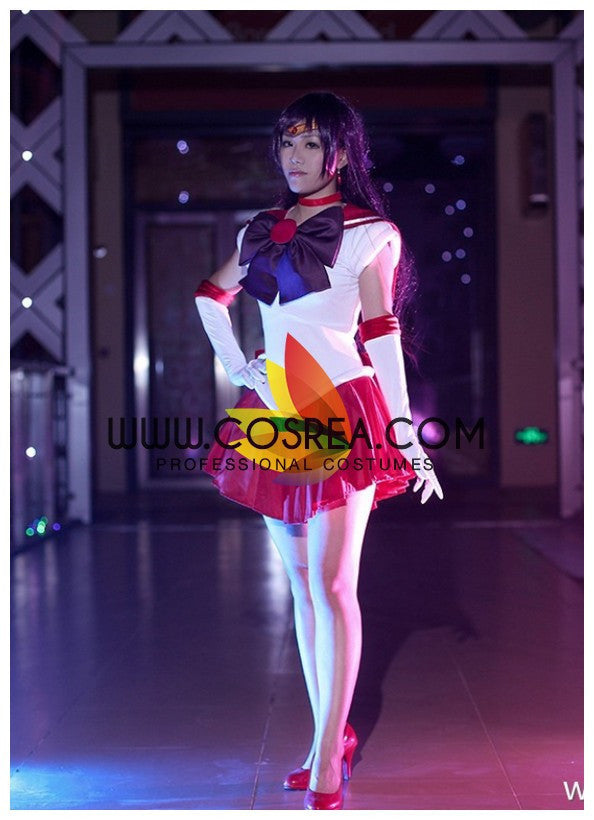 Cosrea P-T Sailormoon Sailor Mars Rei Hino Cosplay Costume
