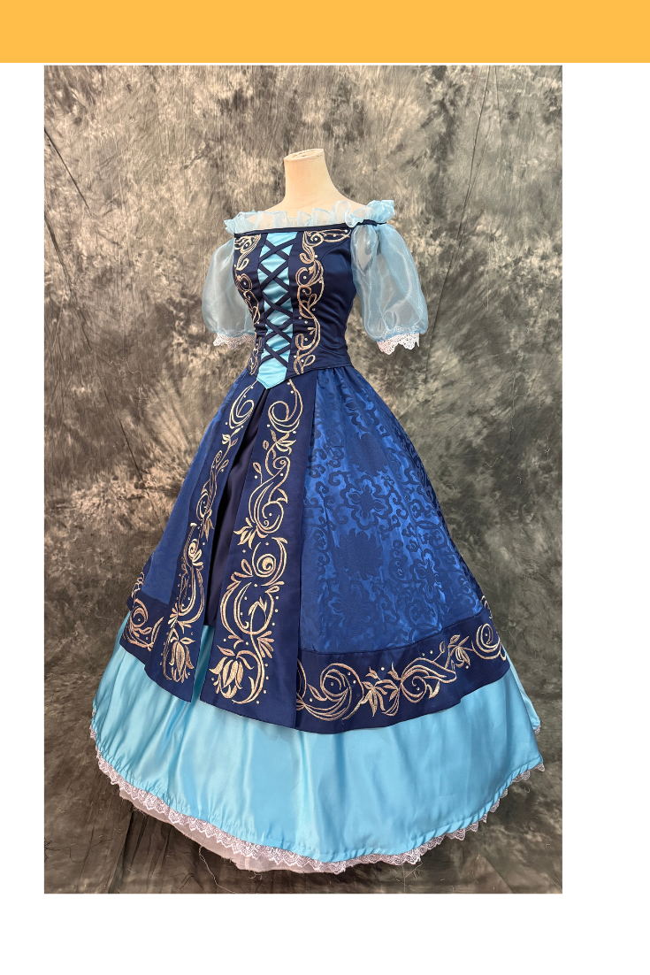 Ariel Inspired Blue Village Outfit Cosplay Costume