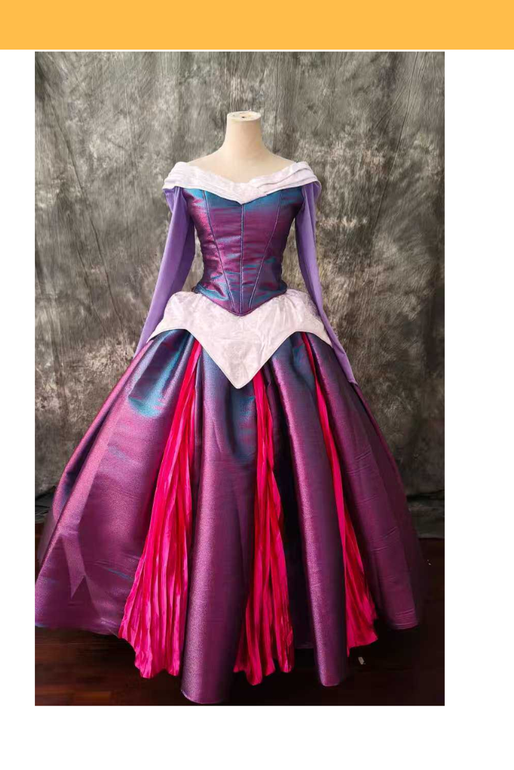 Aurora Iridescent Satin Dress Cosplay Costume