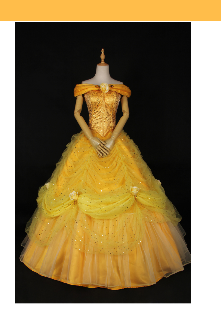 Belle Inspired Classic Ball Gown Cosplay Costume