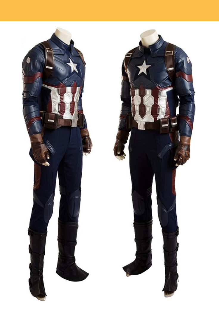 Captain America PU Leather Cosplay Costume