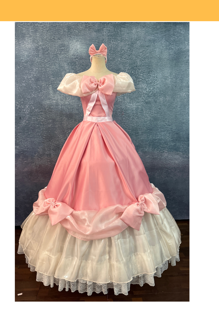 Cinderella Inspired Classic Pink Ball Gown Cosplay Costume