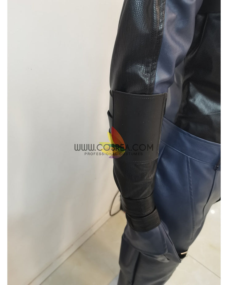 Cosrea A-E Hawkeye Civil War Custom PU Leather Cosplay Costume