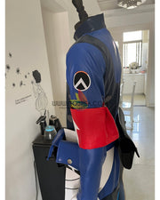 Cosrea A-E Overwatch Mercy Combat Medic PU Leather Cosplay Costume