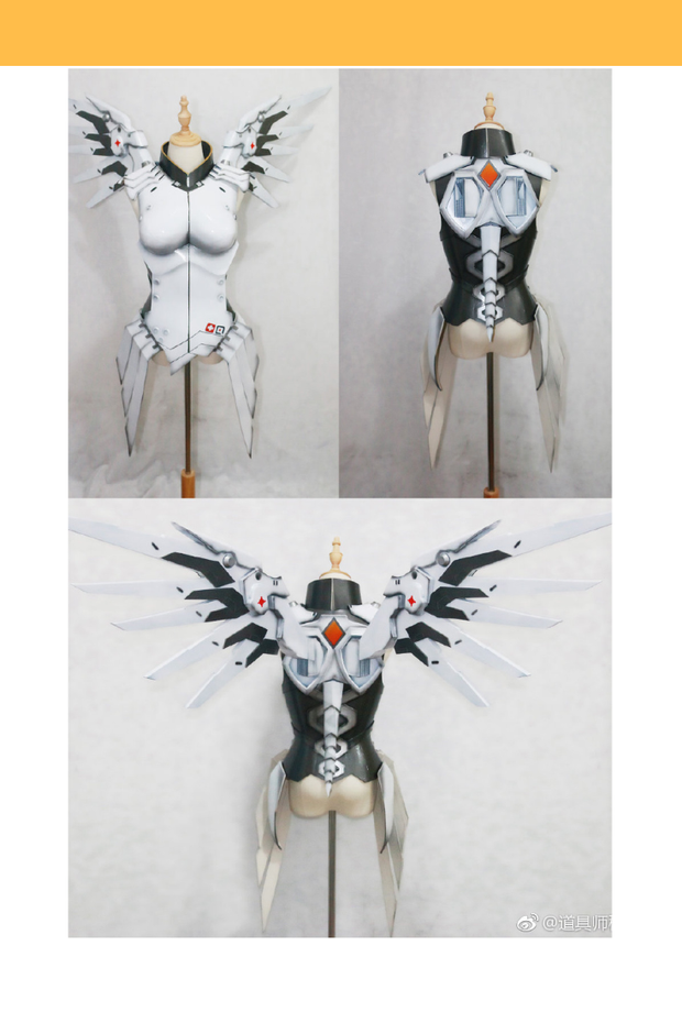 Cosrea Custom Armors & Costumes Overwatch Mercy Classic Skin Cosplay Armor