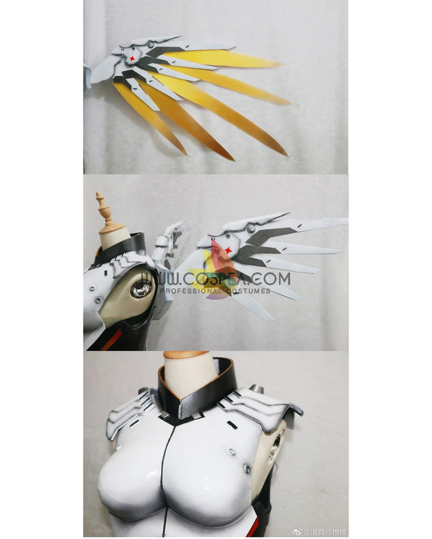 Cosrea Custom Armors & Costumes Overwatch Mercy Classic Skin Cosplay Armor