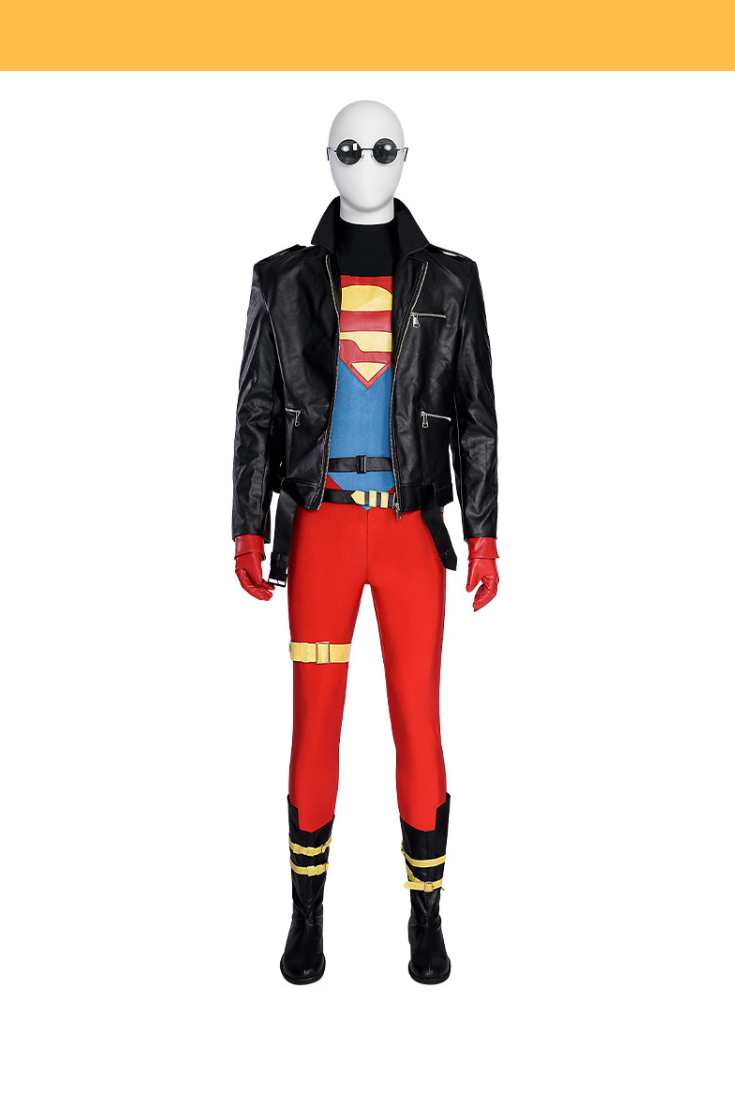 Cosrea DC Universe Superboy Conner Kent Cosplay Costume