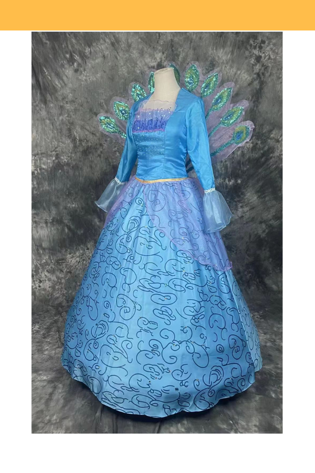 Cosrea Disney Barbie Blue Satin Cosplay Costume