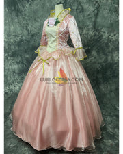 Cosrea Disney Barbie Light Pink With Tulle Overlayer Cosplay Costume