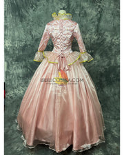Cosrea Disney Barbie Light Pink With Tulle Overlayer Cosplay Costume