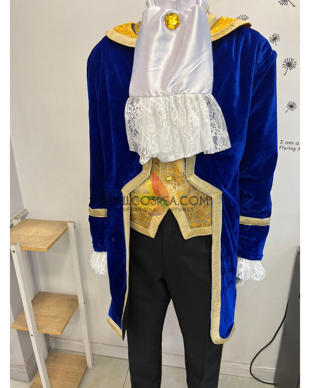 Cosrea Disney Beauty And Beast Prince Formal Wear In Velvet And Brocade Satin Cosplay Costume