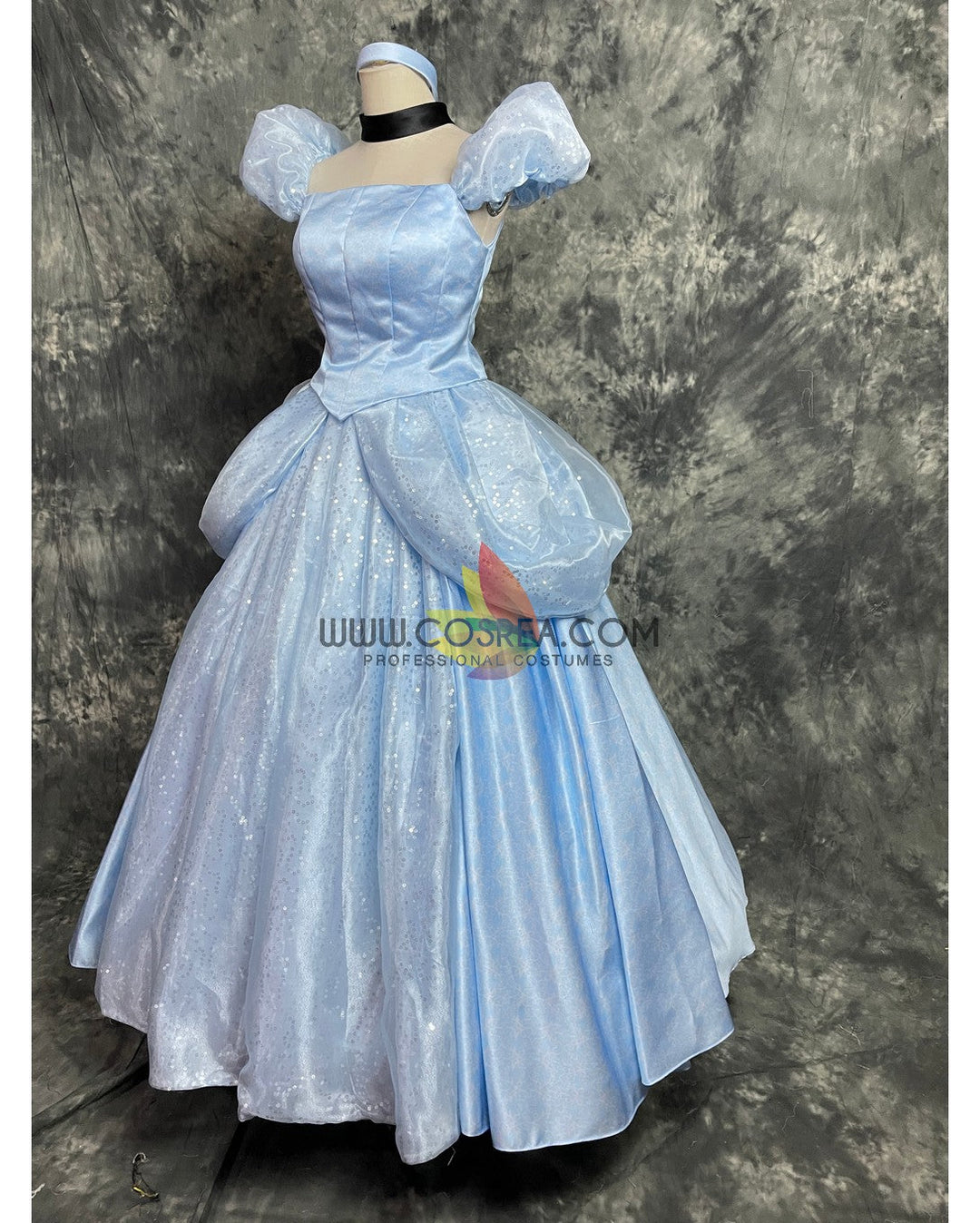 cinderella dresses Princess Cinderella With Silver Sequined Fabric Cosplay Costume
