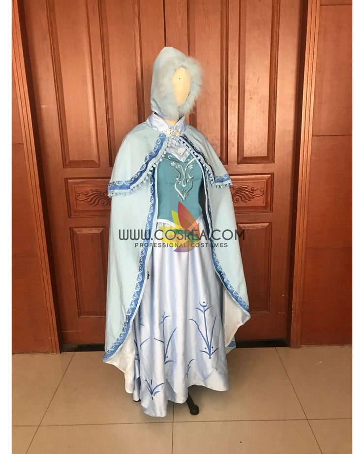 Cosrea Disney Frozen 1 Anna In Ice Form Cosplay Costume