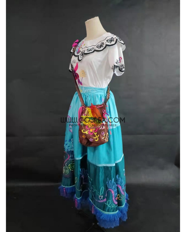 Cosrea Disney Mirabel Enchanted Embroidered Cosplay Costume