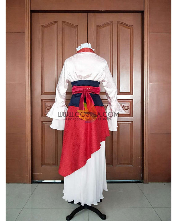 Cosrea Disney Mulan Classic Brocade Satin Cosplay Costume