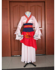 Cosrea Disney Mulan Classic Brocade Satin Cosplay Costume