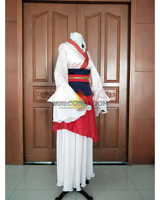 Cosrea Disney Mulan Classic Brocade Satin Cosplay Costume