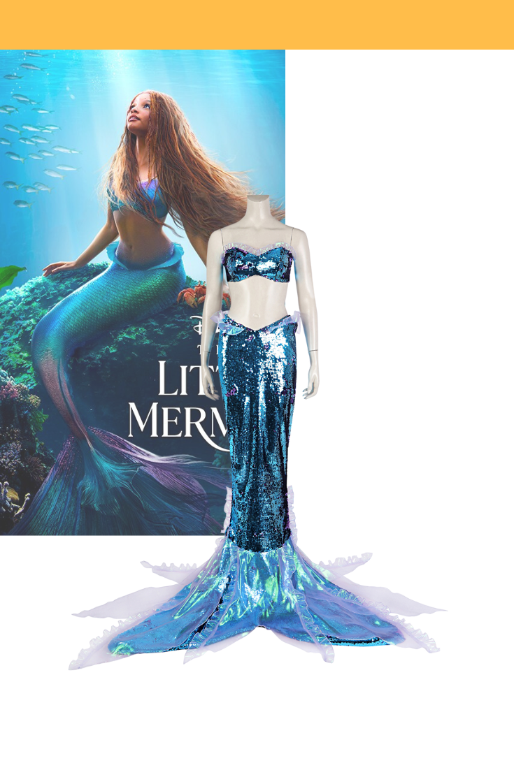 Ariel Mermaid Dress Little Mermaid 2023 Cosplay Costume Cosrea