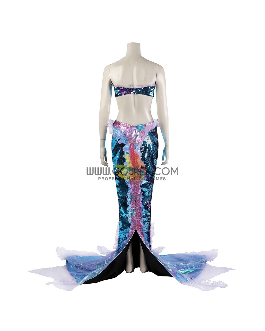 little mermaid 2023 dresses Little Mermaid' Star Halle Bailey Makes a Splash at 2023 Oscars in Sheer Blue Gown