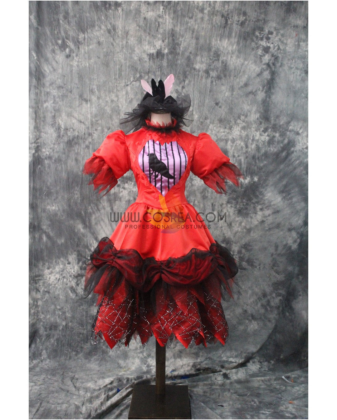 Disney Parade Red with Black Overlay Halloween Cosplay Costume