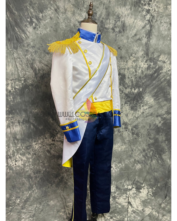 Cosrea Disney No Option Little Mermaid Prince Eric Satin Version Cosplay Costume