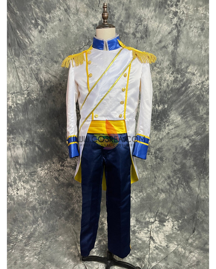 Cosrea Disney No Option Little Mermaid Prince Eric Satin Version Cosplay Costume