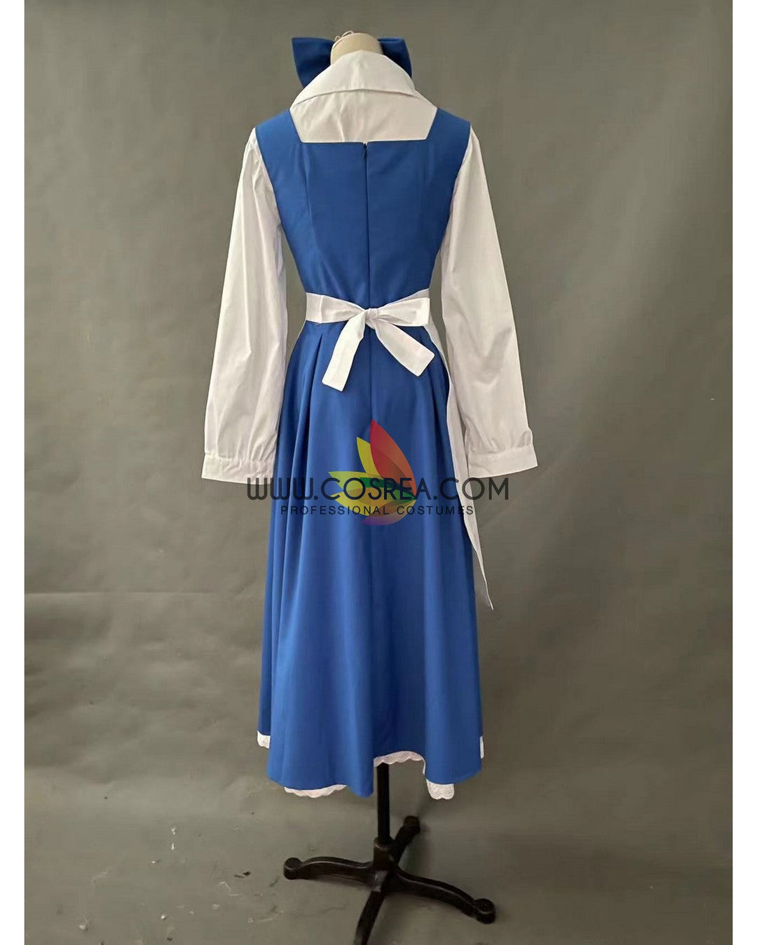 blue dress for baby girl Cosplay Belle princess adult Village dress blue The Beauty and the Bea –  Mermaidcosplay