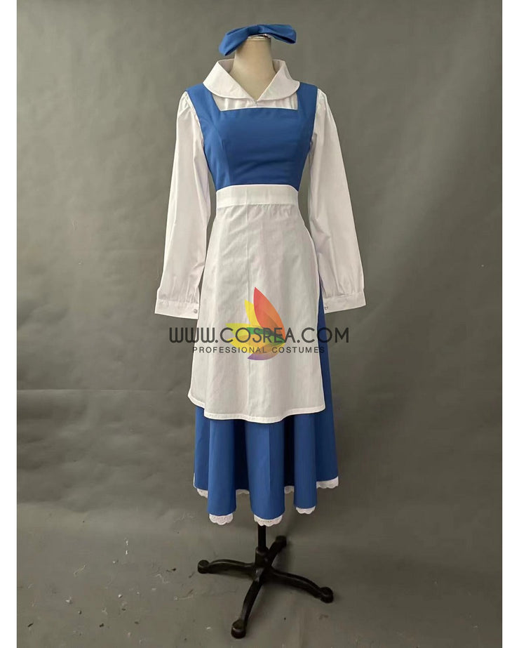Princess Belle Classic Peasant Cotton Twill Version Beauty And Beast Cosplay Costume Princess Belle Classic Peasant Cotton Twill Version Beauty And Beast Cosplay Costume