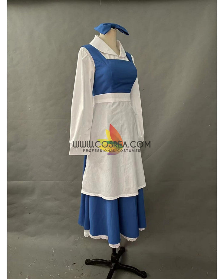 Princess Belle Classic Peasant Cotton Twill Version Beauty And Beast Cosplay Costume Princess Belle Classic Peasant Cotton Twill Version Beauty And Beast Cosplay Costume