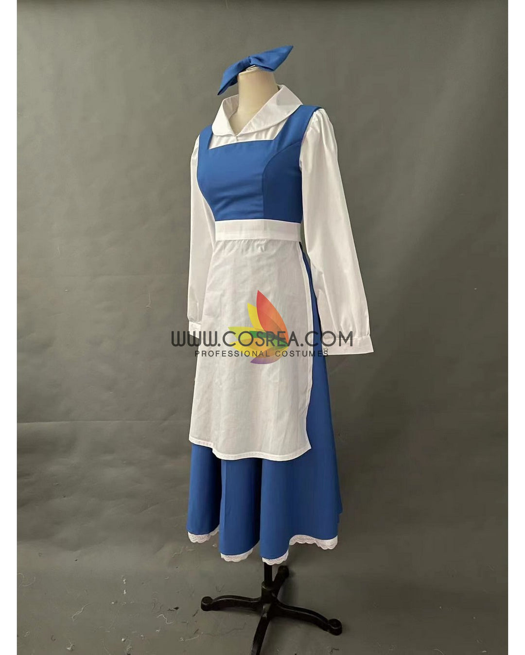 pink and blue dress gender reveal Princess Belle Classic Peasant Cotton Twill Version Beauty And Beast Cosplay Costume